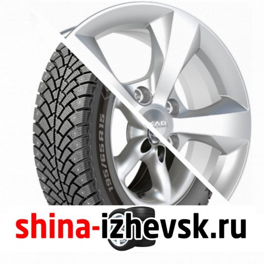 Колесо в сборе BF Goodrich G Force Stud 215/65 R16 Q 102 + СКАД Кёльн 7xR16 5×114.3 ET40 DIA67.1 Черно-серый цвет с перламутровыми оттенками в Ижевске